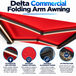 Delta Commercial Folding Arm Awning