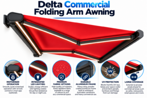 Delta Commercial Folding Arm Awning
