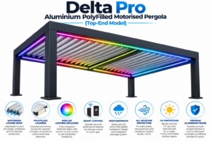 Delta Pro Motorised Pergola Features