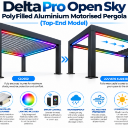 Delta Pro Open Sky Pergola Showcase