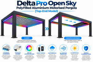 Delta Pro Open Sky Pergola Showcase