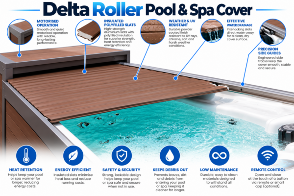 Delta Roller Pool & Spa Cover