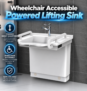 Powered Lifting Sink Advertisement