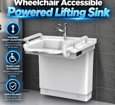 Wheelchair Accessible Powered Lifting Sink