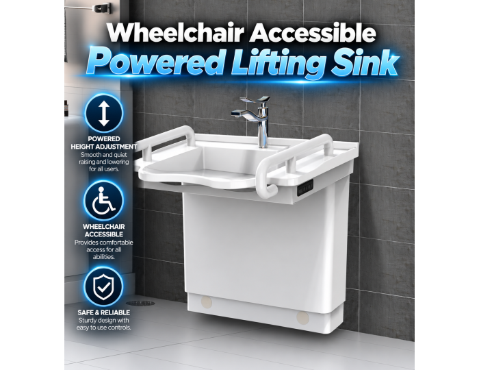 Powered Lifting Sink Advertisement