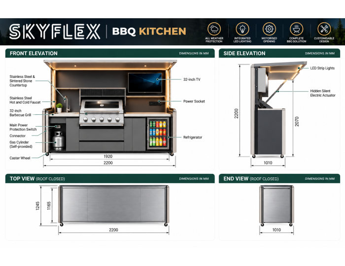 SKYFLEX BBQ Kitchen Specification Sheet