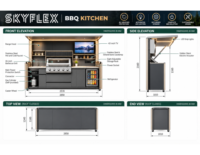 Skyflex BBQ Kitchen Spec Sheet